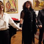 Markus Bünseller, Rezitation --
Anoosha Golestaneh, Klavier --
Kirsten Sicking, Gesang Brecht-Revue